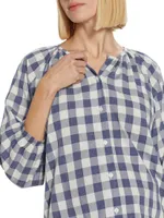 Provence Plaid Top