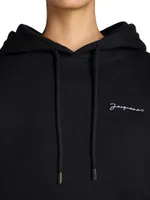 Embroidered Logo Hoodie