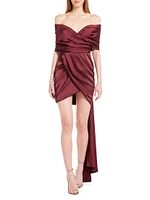 Miss Jenn Draped Minidress