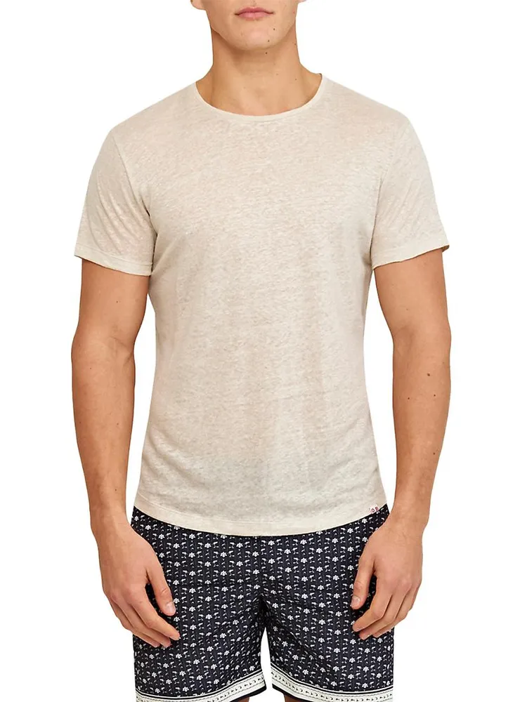 Linen Crewneck T-Shirt