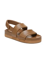 Gemini Leather Flatform Sandals