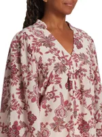 Xynia Field Printed Silk Blouse