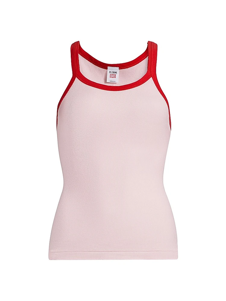 Cotton Rib-Knit Tank Top