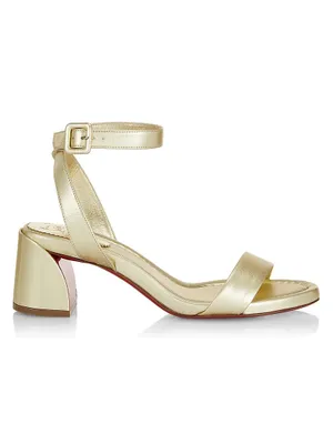 Miss Sabina 55MM Metallic Leather Sandals