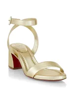 Miss Sabina 55MM Metallic Leather Sandals