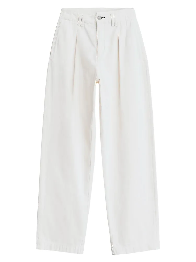 High-Rise Pleated Trousers