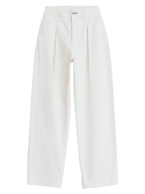 High-Rise Pleated Trousers