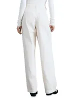 High-Rise Pleated Trousers