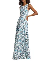 Cardi Printed Gown