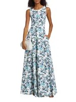 Cardi Printed Gown