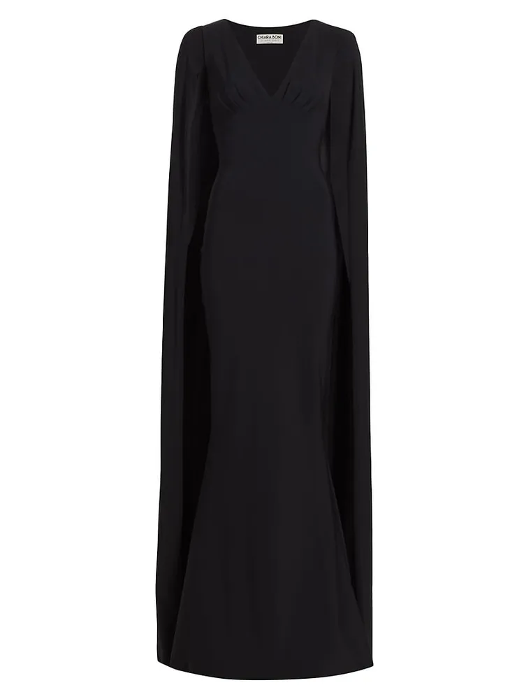 Zelia Split-Sleeve Gown