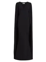 Zelia Split-Sleeve Gown