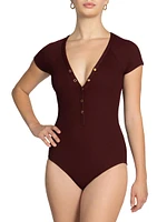 Amy Raglan One-Piece Swimsuit