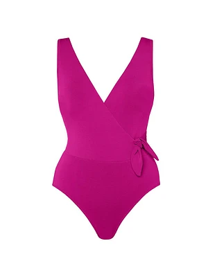 Ava Wrap One-Piece Swimsuit