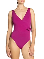 Ava Wrap One-Piece Swimsuit