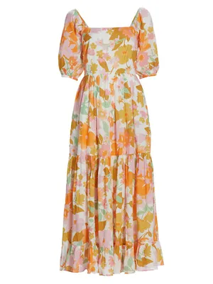 Manon Floral Cotton Maxi Dress