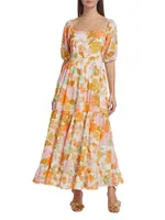 Manon Floral Cotton Maxi Dress