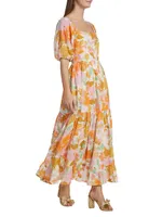 Manon Floral Cotton Maxi Dress