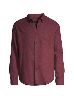 Runson Cotton-Blend Button-Down Shirt