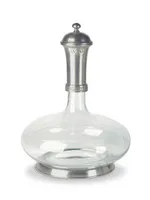 Glass & Pewter Wine Decanter