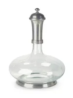 Pewter & Glass Wine Decanter