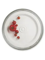 Convivio Ceramic & Pewter Round Serving Platter