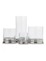 Crystal & Pewter Highball Glass