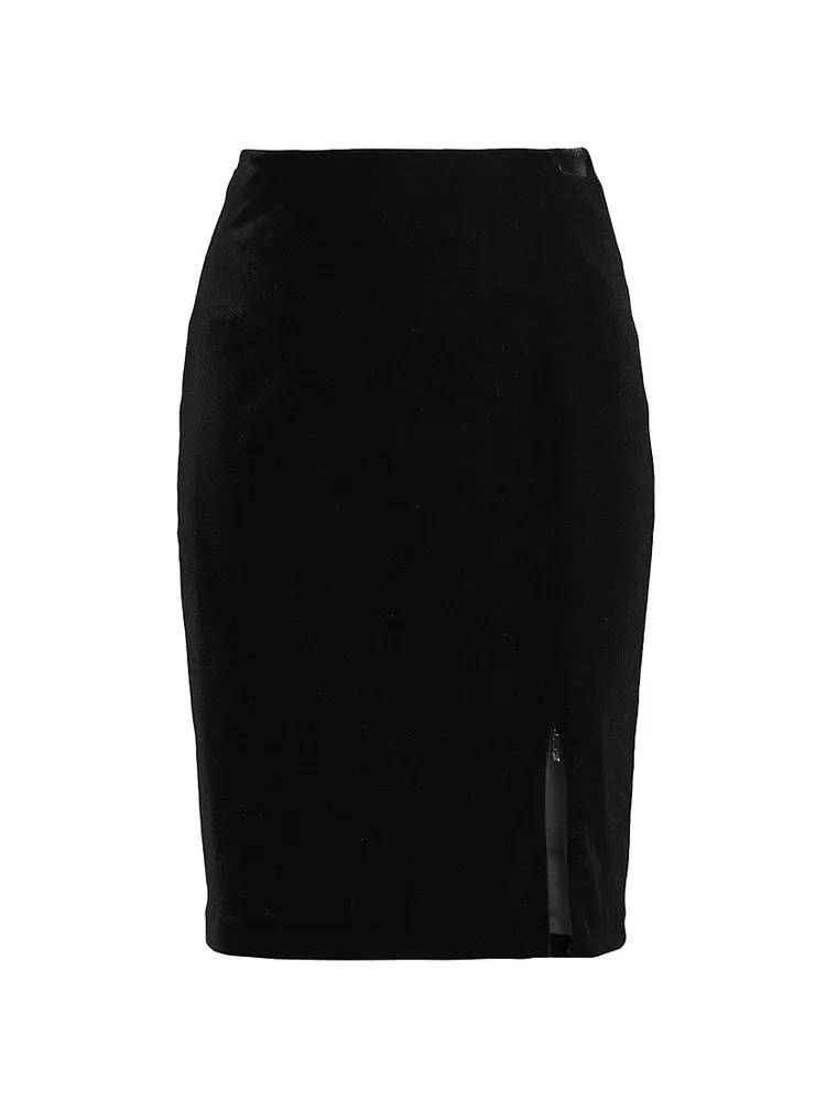 Velvet Pencil Skirt