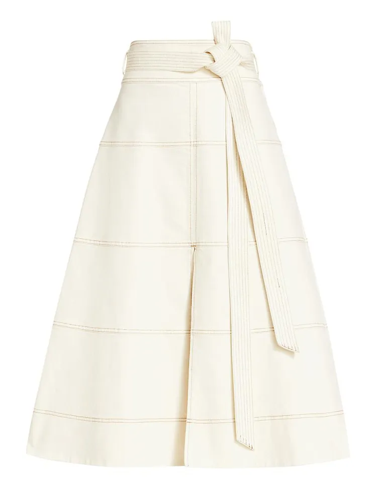 Hudson Belted Midi Skirt