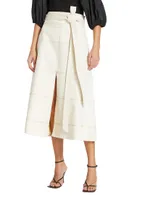 Hudson Belted Midi Skirt