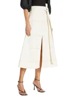 Hudson Belted Midi Skirt