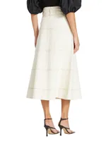 Hudson Belted Midi Skirt