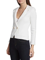 Sofia Knit Double-Breasted Blazer