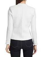 Sofia Knit Double-Breasted Blazer