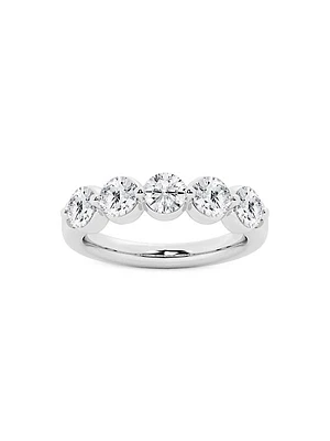 14K White Gold & 2 TCW Lab-Grown Diamond Ring