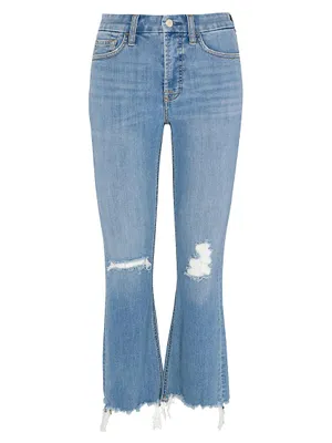 Le Disco Cropped Distressed Jeans