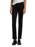 Kimmie Mid-Rise Straight-Leg Jeans