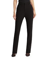 Kerry Crepe Straight-Leg Pants