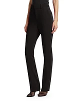 Kerry Crepe Straight-Leg Pants