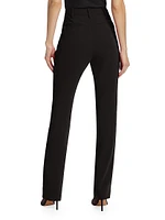 Kerry Crepe Straight-Leg Pants