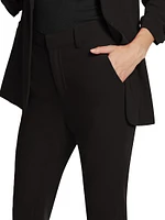 Kerry Crepe Straight-Leg Pants