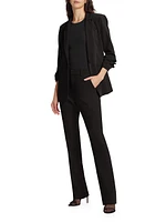 Kerry Crepe Straight-Leg Pants