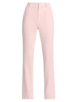 Kerry Crepe Straight-Leg Pants