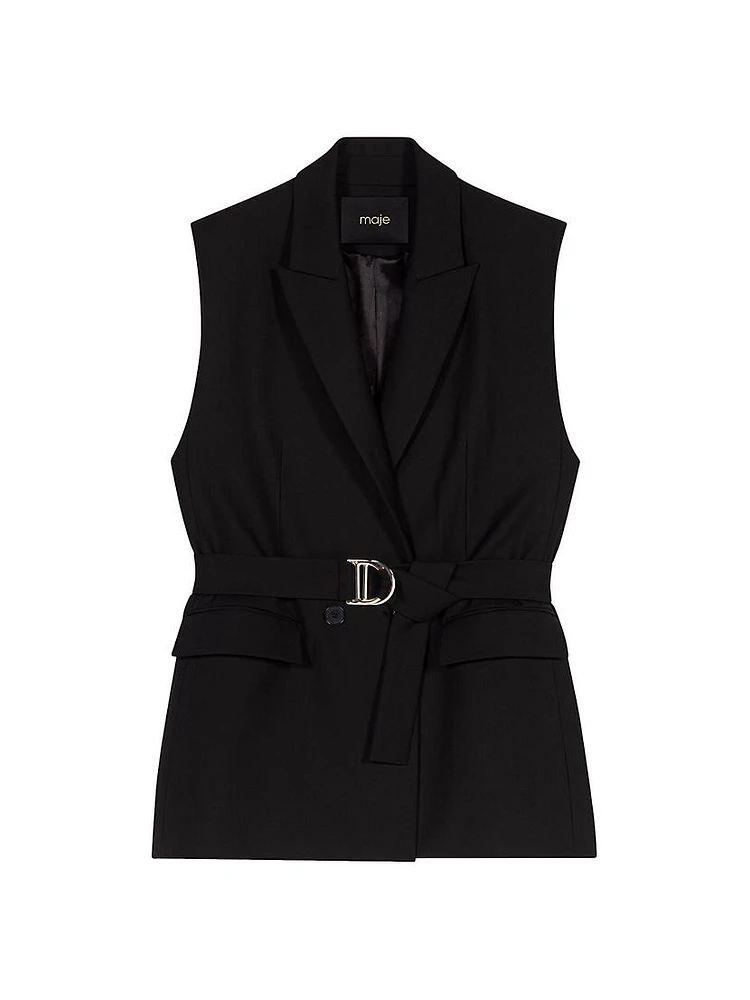 Sleeveless Suit Jacket