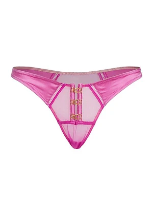 Temptress Hook-And-Eye Mesh Thong