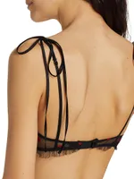 Bisou Embroidered Mesh Soft Bra