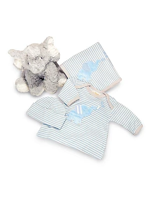 Baby Boy's Bubbles 4-Piece Gift Set