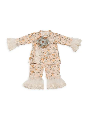 Baby Girl's Ava's Garden 2-Piece Set