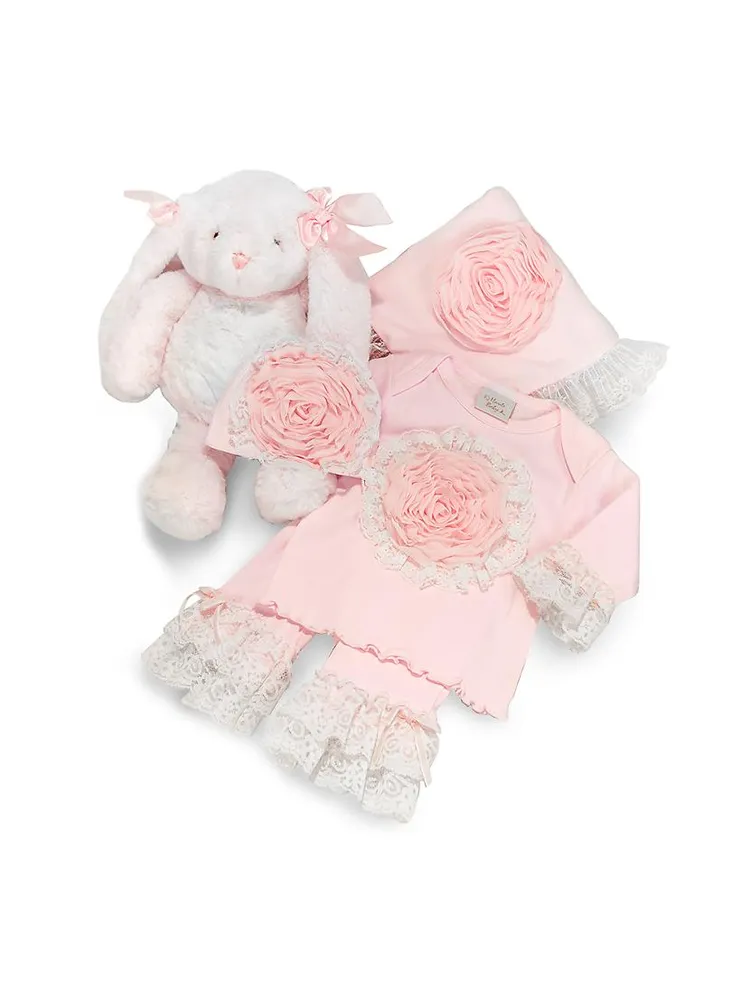 Baby Girl's Rose Lullaby 5-Piece Gift Set