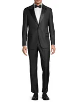 Tailored Wool-Blend Tuxedo